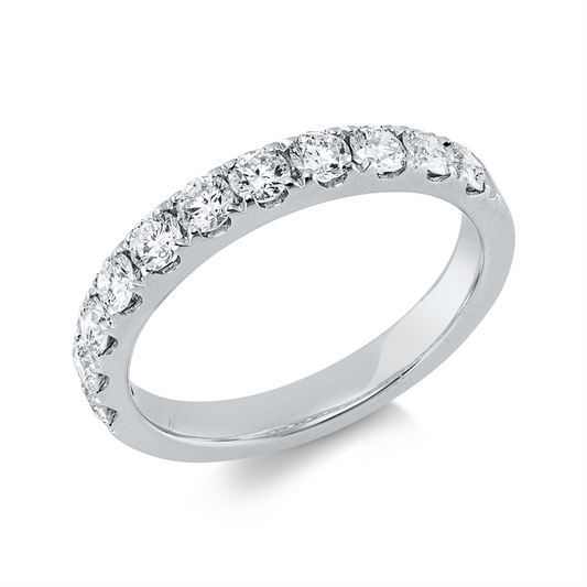 Ring 18 kt WG, 11 Brill. 0,69 ct, TW-vsi/si