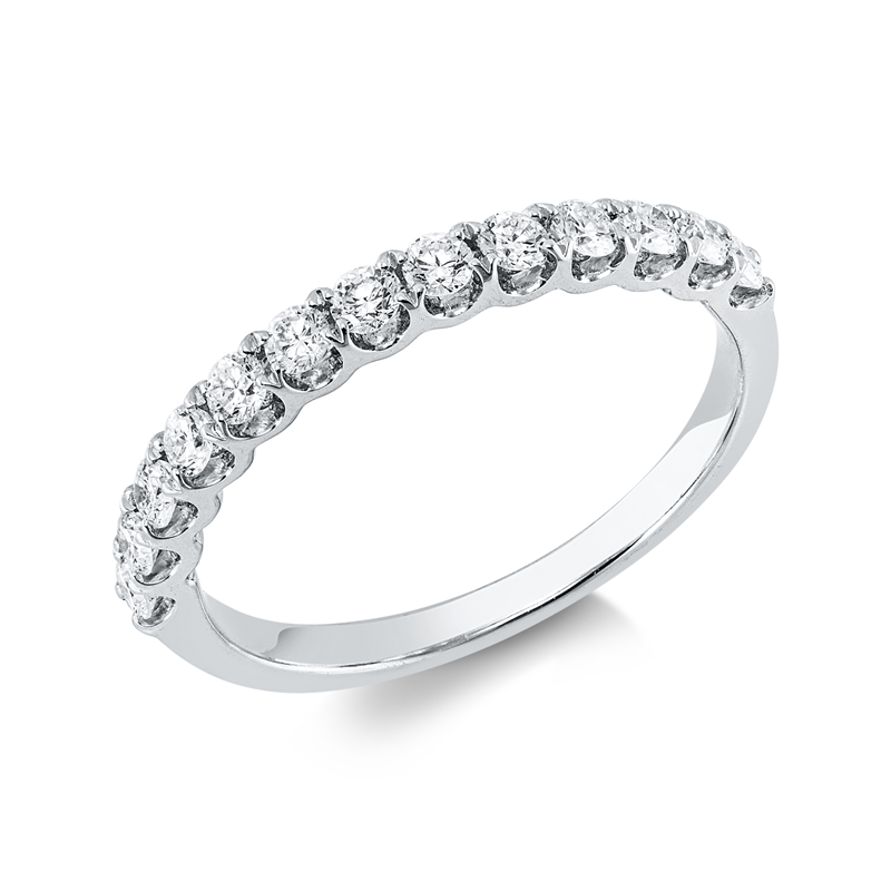 Ring 18 kt WG, 13 Brill. 0,50 ct, TW-vsi/si