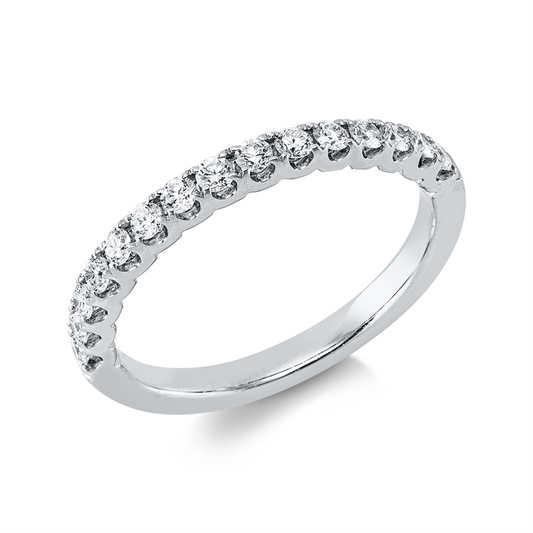 Ring 18 kt WG, 15 Brill. 0,32 ct, TW-vsi/si