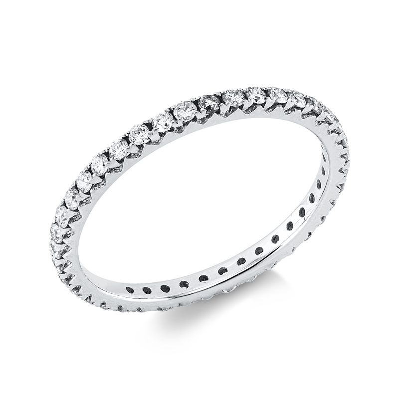 Ring 18 kt WG, 39 Brill. 0,43 ct, TW-vsi/si