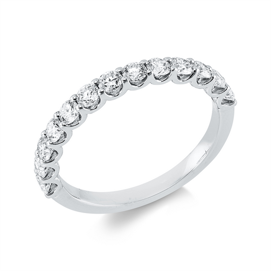 Ring 18 kt WG, 13 Brill. 0,75 ct, TW-vsi/si