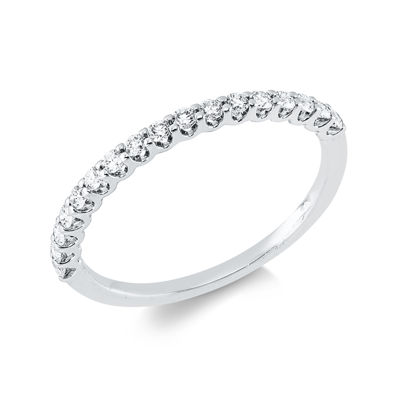 Ring 18 kt WG, 17 Brill. 0,25 ct, TW-vsi/si