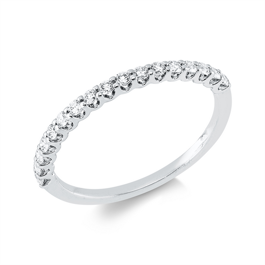 Ring 18 kt WG, 17 Brill. 0,25 ct, TW-vsi/si