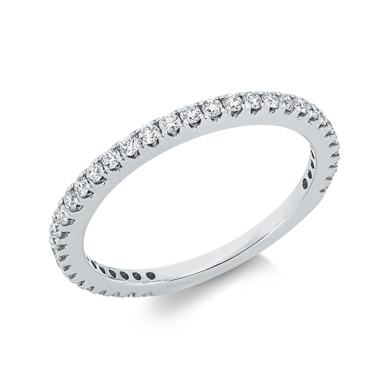 Ring 18 kt WG, 34 Brill. 0,34 ct, TW-vsi/si