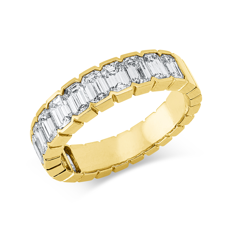 Ring 18 kt GG, 13 Sm.schliff 2,12 ct, F-vsi