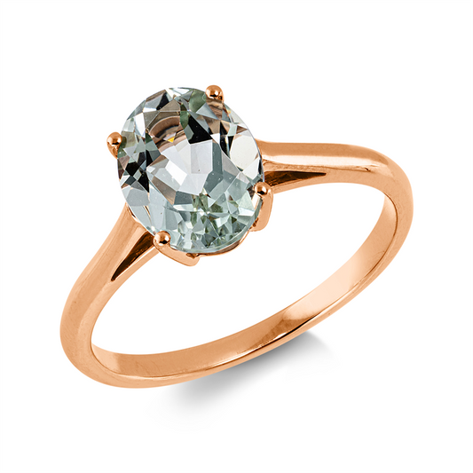 Ring 18 kt RG, 1 Amethyst 1,80 ct grün