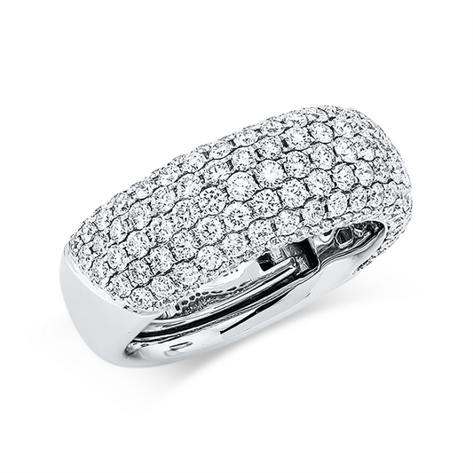 Ring 18 kt WG, 133 Brill. 2,02 ct, TW-si