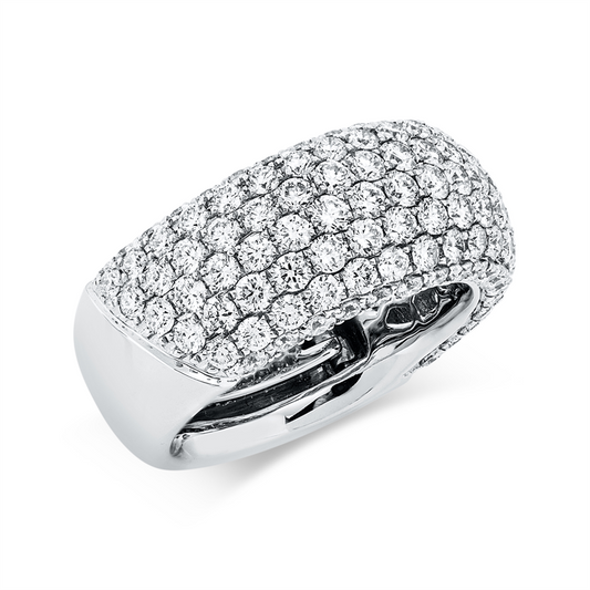 Ring 18 kt WG, 119 Brill. 2,97 ct, TW-si
