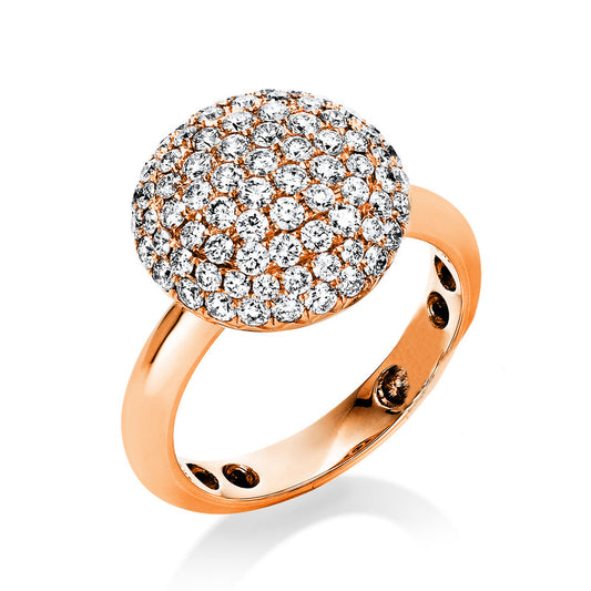 Ring 18 kt RG, 85 Brill. 1,38 ct, TW-vsi