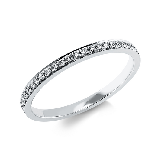 Ring 18 kt WG, 36 Brill. 0,20 ct, I-si