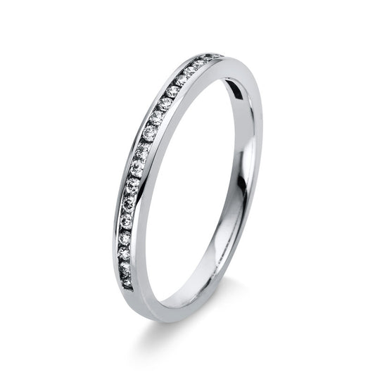 Ring 18 kt WG, 23 Brill. 0,15 ct, TW-si