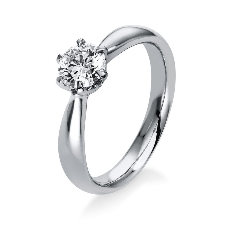 Ring 18 kt WG, GIA7348987514, 1 Brill. 0,75 ct, TW-si