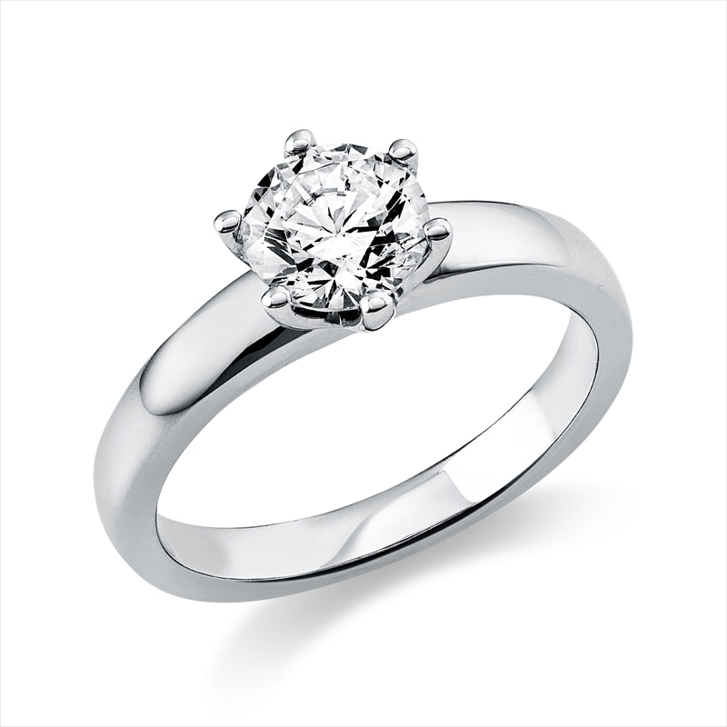 Ring 18 kt WG, GIA2213853764, 1 Brill. 1,01 ct, TW-si