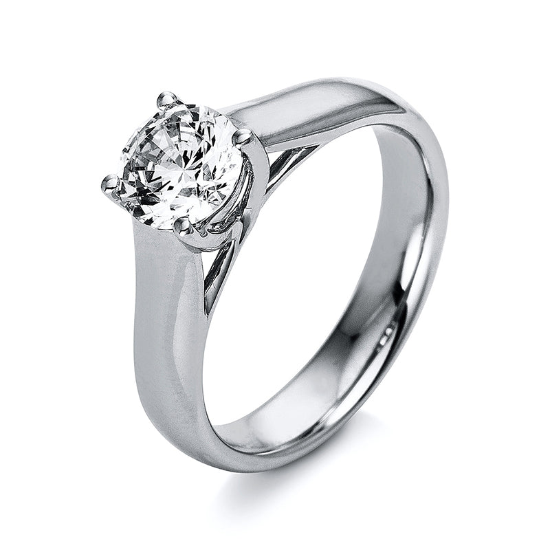 Ring 14 kt WG, GIA1389251540, 1 Brill. 1,00 ct, TW-si