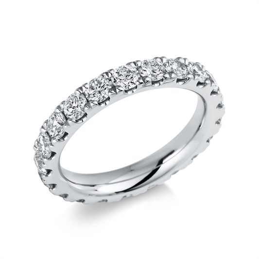 Ring 18 kt WG, 20 Brill. 2,39 ct, TW-si