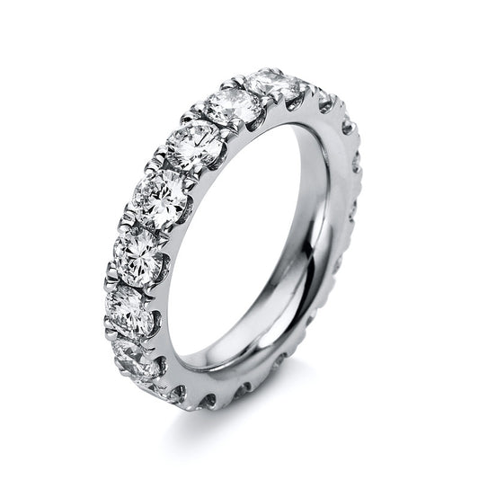 Ring 18 kt WG, 17 Brill. 4,17 ct, TW-si