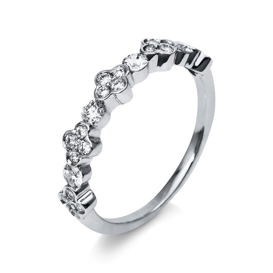 Ring 18 kt WG, 24 Brill. 0,54 ct, TW-vsi/si