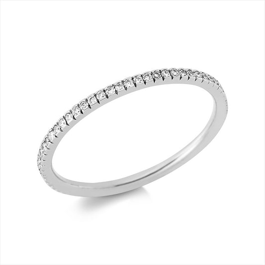 Ring 18 kt WG, 63 Brill. 0,16 ct, TW-si