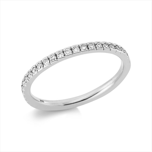 Ring 18 kt WG, 43 Brill. 0,42 ct, TW-si