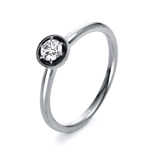 Ring 18 kt WG, 1 Brill. 0,25 ct, TW-si