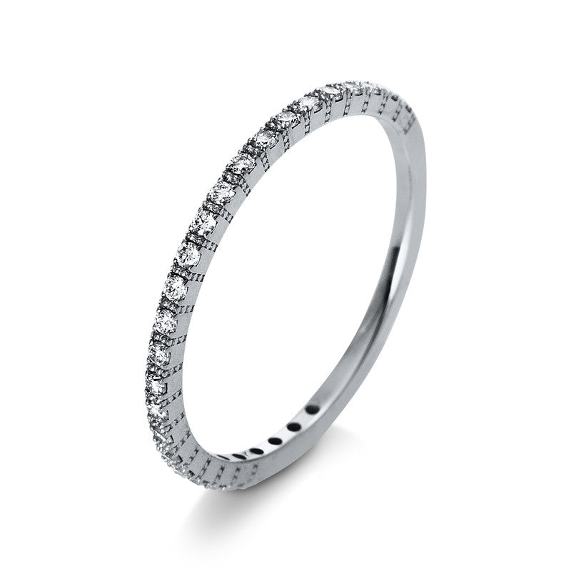 Ring 18 kt WG, 27 Brill. 0,20 ct, TW-si