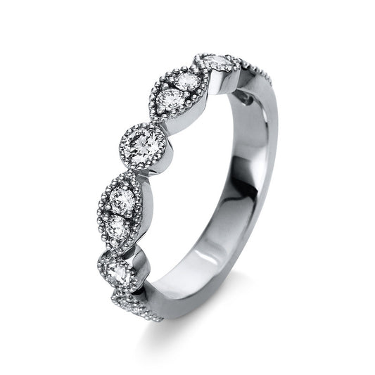 Ring 18 kt WG, 11 Brill. 0,59 ct, TW-si