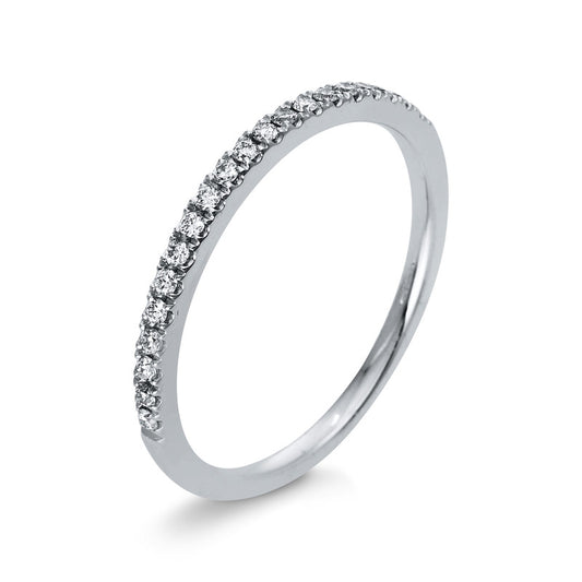 Ring 18 kt WG, 20 Brill. 0,15 ct, TW-si