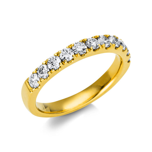 Ring 18 kt GG, 11 Brill. 0,71 ct, TW-si