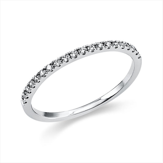 Ring 18 kt WG, 20 Brill. 0,15 ct, TW-si
