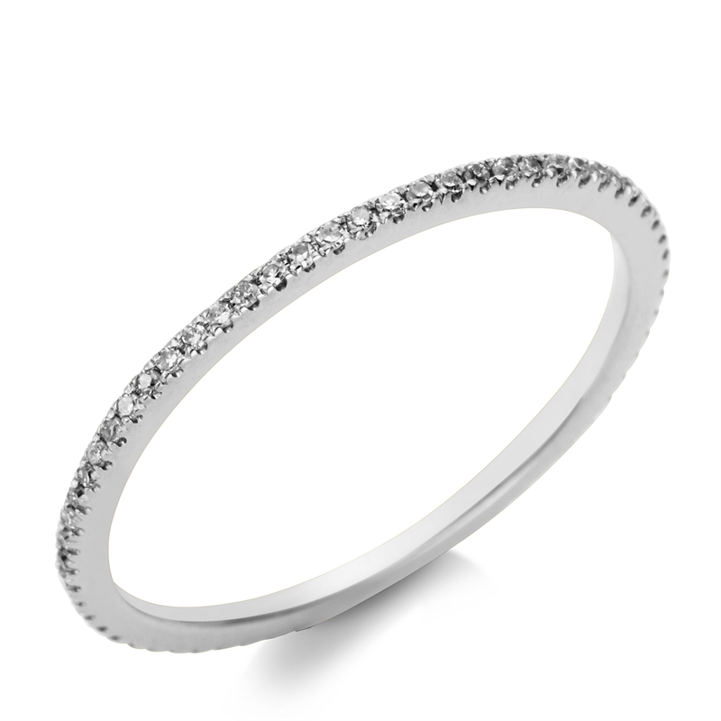 Ring 18 kt WG, 66 Dia. 0,14 ct, TW-si