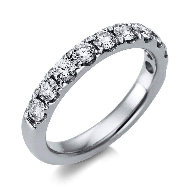 Ring 18 kt WG, 32 Brill. 0,10 ct, W-si