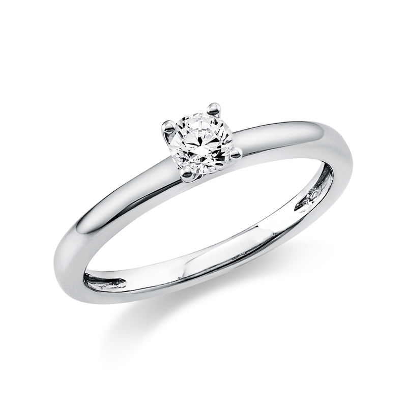 Ring 14 kt WG, 1 Brill. 0,25 ct, TW-si