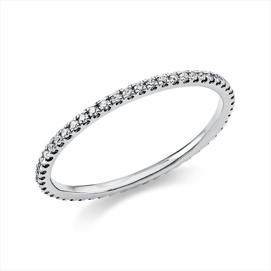 Ring 950 Pt Platin, 54 Brill. 0,22 ct, TW-si
