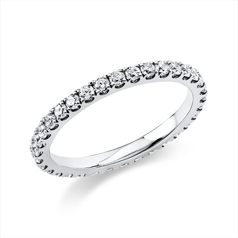 Ring 14 kt WG, 32 Brill. 0,67 ct, TW-si