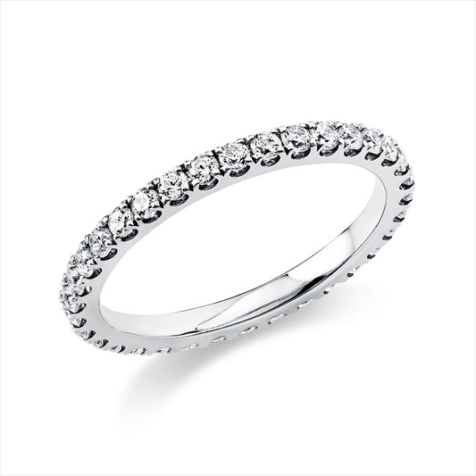 Ring 14 kt WG, 32 Brill. 0,67 ct, TW-si
