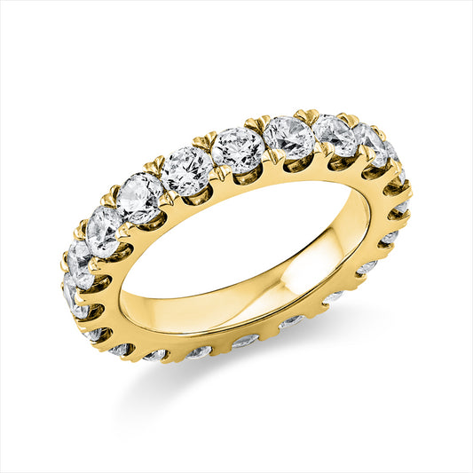 Ring 14 kt GG, 20 Brill. 2,92 ct, TW-si