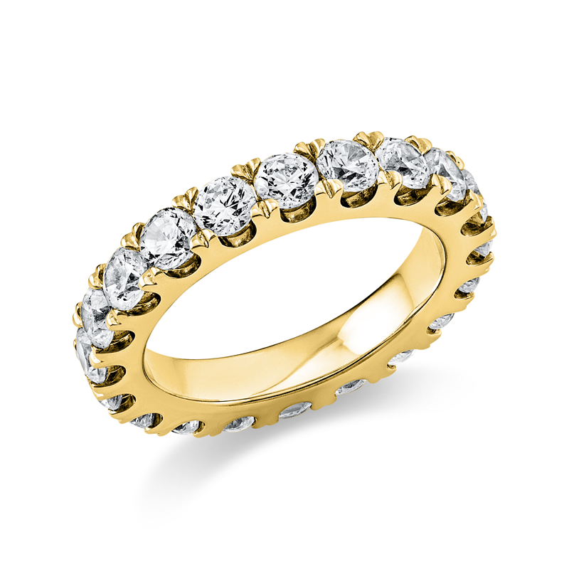 Ring 18 kt GG, 20 Brill. 2,91 ct, TW-si