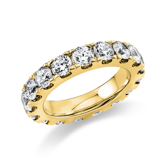Ring 14 kt GG, 16 Brill. 3,74 ct, TW-si