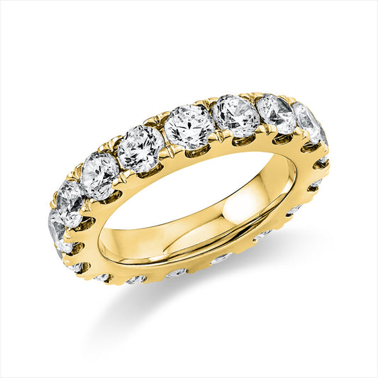Ring 18 kt GG, 17 Brill. 3,96 ct, TW-si
