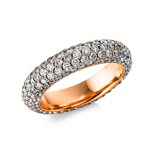 Ring 18 kt RG, 190 Brill. 3,06 ct, TW-vsi