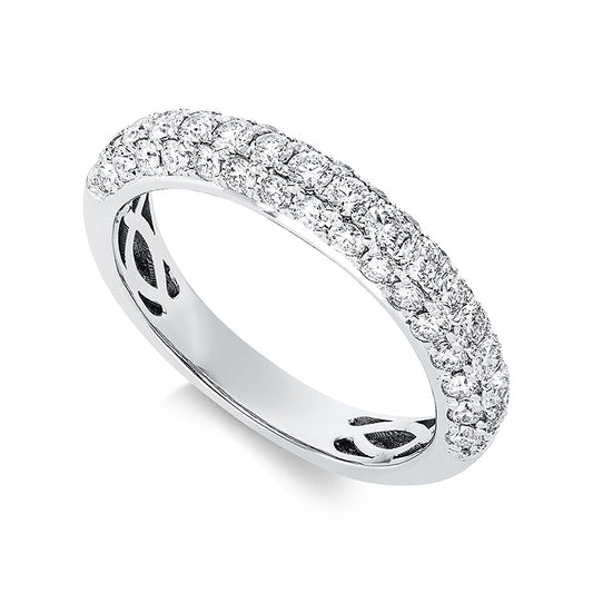 Ring 18 kt WG, 49 Brill. 1,19 ct, TW-si