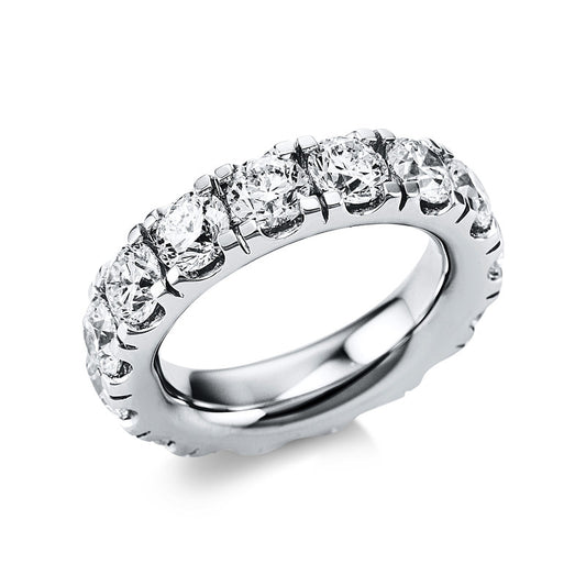 Ring 18 kt WG, 15 Brill. 6,95 ct, TW-si