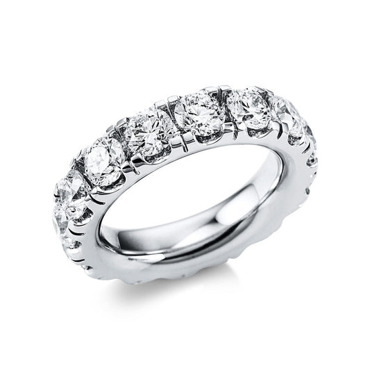 Ring 18 kt WG, 16 Brill. 5,52 ct, TW-si