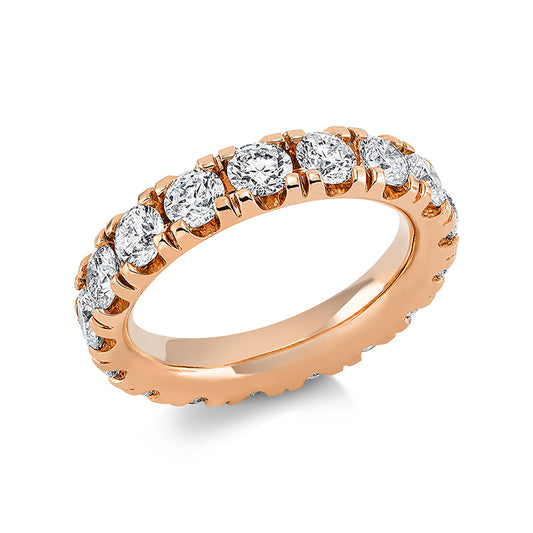 Ring 18 kt RG, 17 Brill. 3,76 ct, TW-si