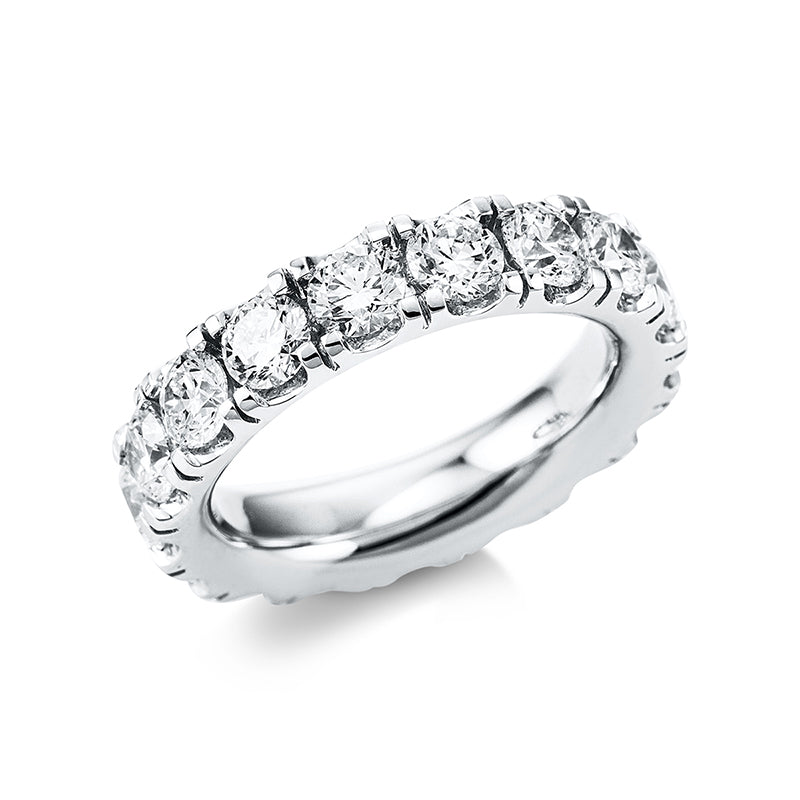Ring 18 kt WG, 17 Brill. 3,96 ct, TW-si