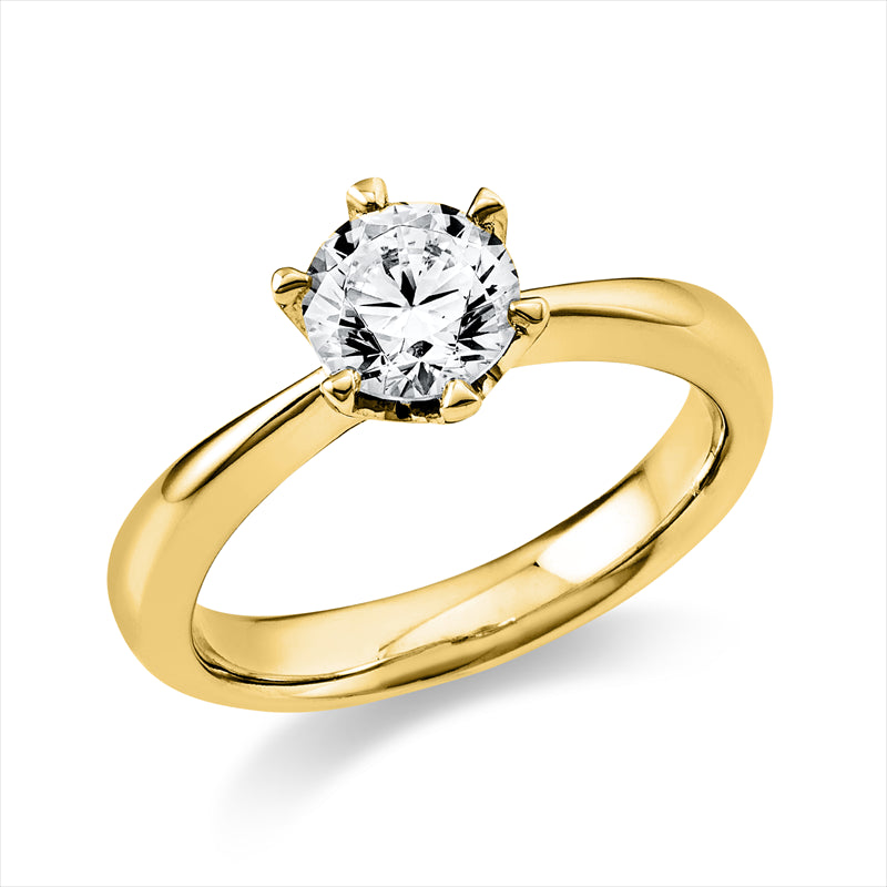 Ring 18 kt GG, GIA2526672476, 1 Brill. 1,00 ct, F-vsi