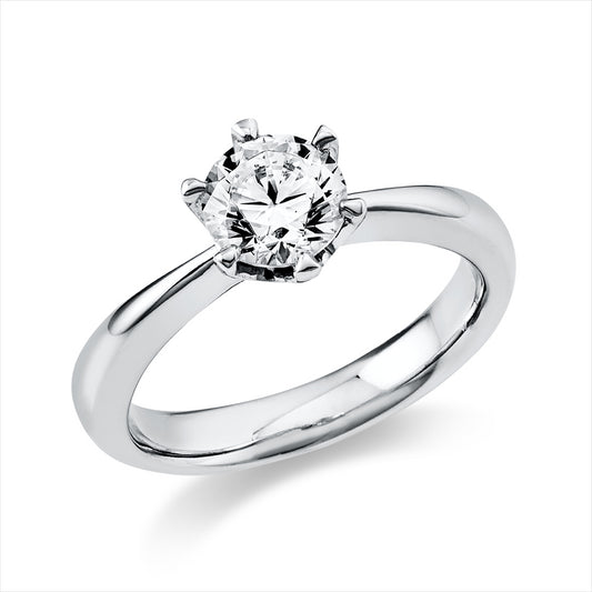 Ring 18 kt WG, GIA6521668096, 1 Brill. 1,00 ct, TW-vsi