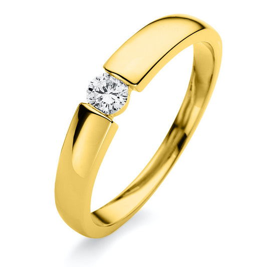 Ring 18 kt GG, GIA3455322056, 1 Brill. 0,50 ct, TW-si