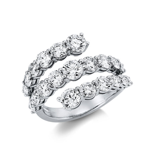 Ring 18 kt WG, 21 Brill. 3,23 ct, TW-si