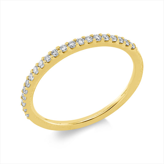 Ring 18 kt GG, 21 Brill. 0,21 ct, TW-si